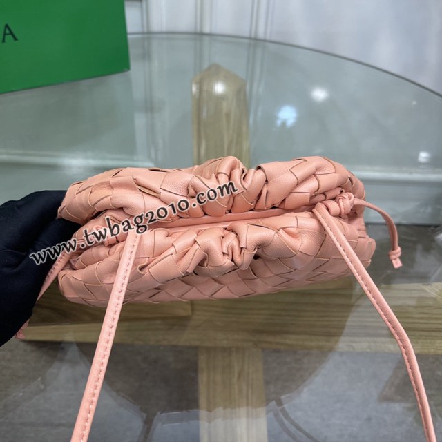 Bottega veneta高端女包 98061 寶緹嘉升級版小號編織雲朵包 BV經典款純手工編織羔羊皮女包  gxz1173